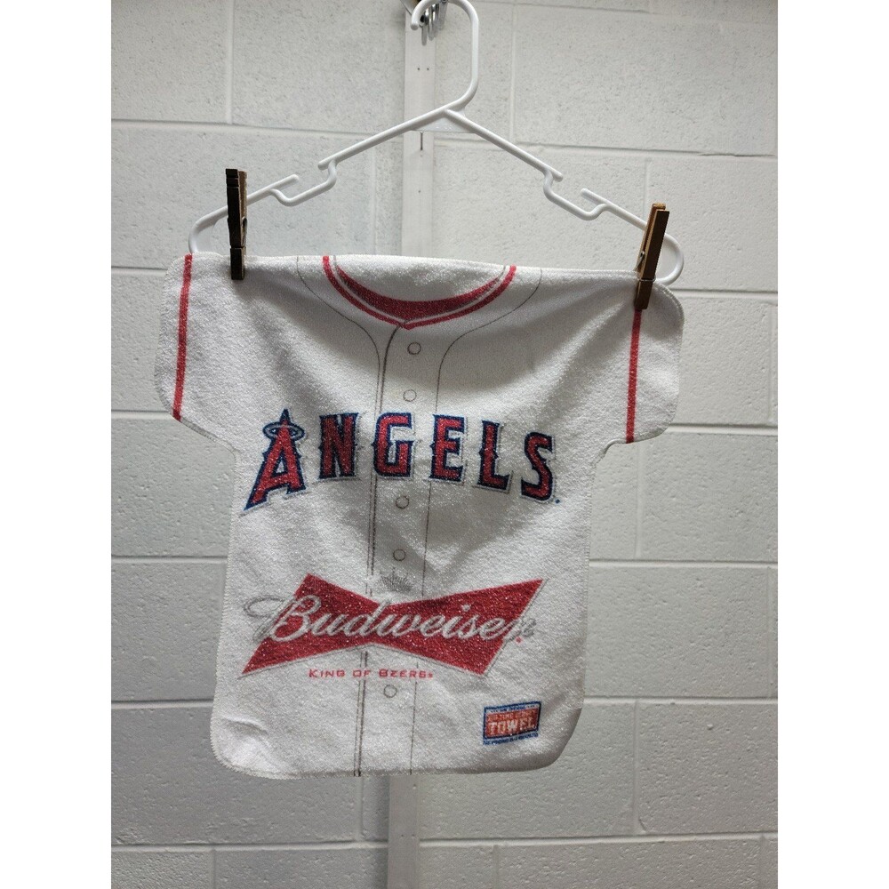 LA Angels White Jersey Rally Rag Towel Budweiser NEW 2014 SGA